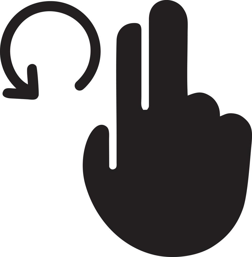 hand ikon symbol vektor bild. illustration av de isolerat finger hand Rör mänsklig design. eps 10