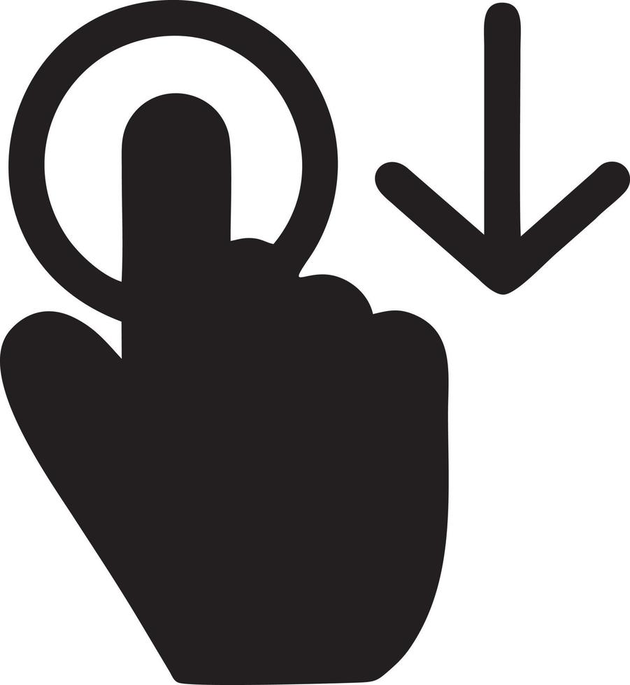 hand ikon symbol vektor bild. illustration av de isolerat finger hand Rör mänsklig design. eps 10