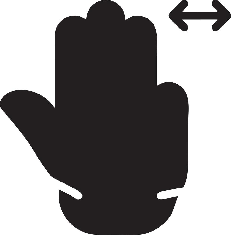 hand ikon symbol vektor bild. illustration av de isolerat finger hand Rör mänsklig design. eps 10