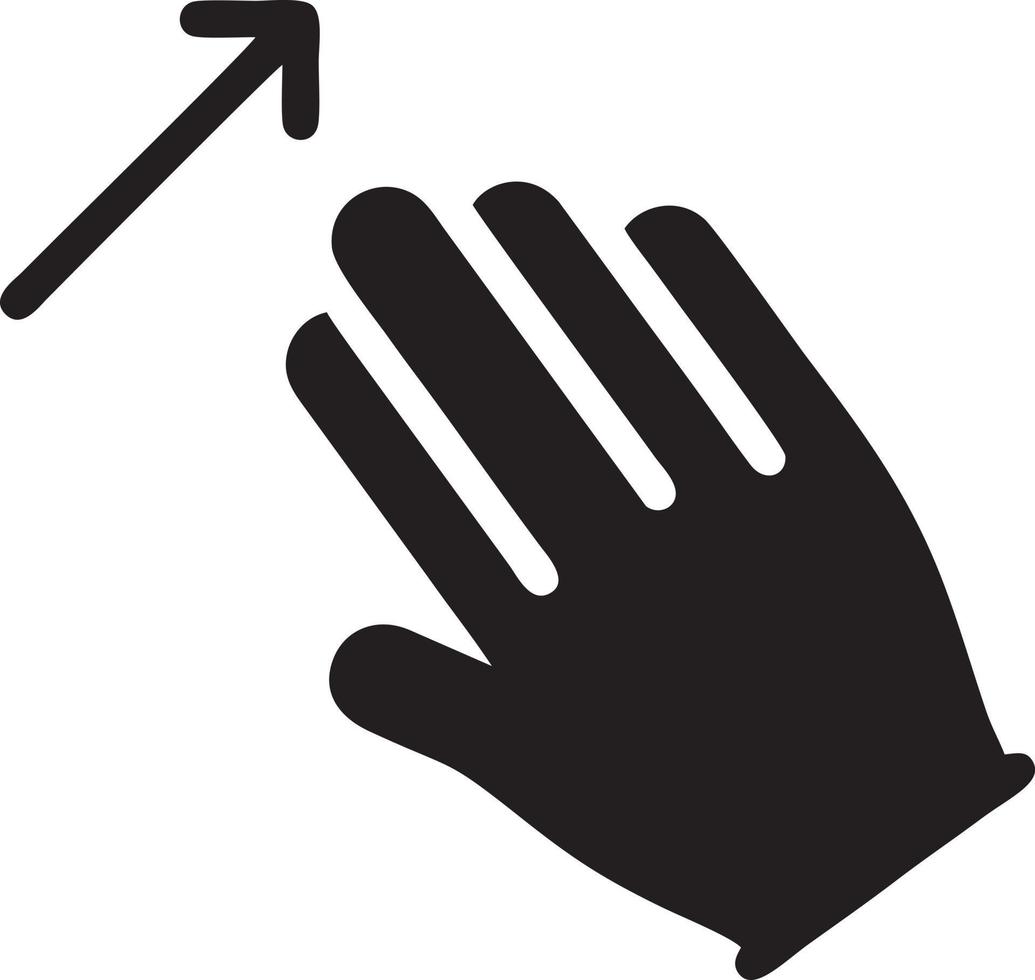 hand ikon symbol vektor bild. illustration av de isolerat finger hand Rör mänsklig design. eps 10