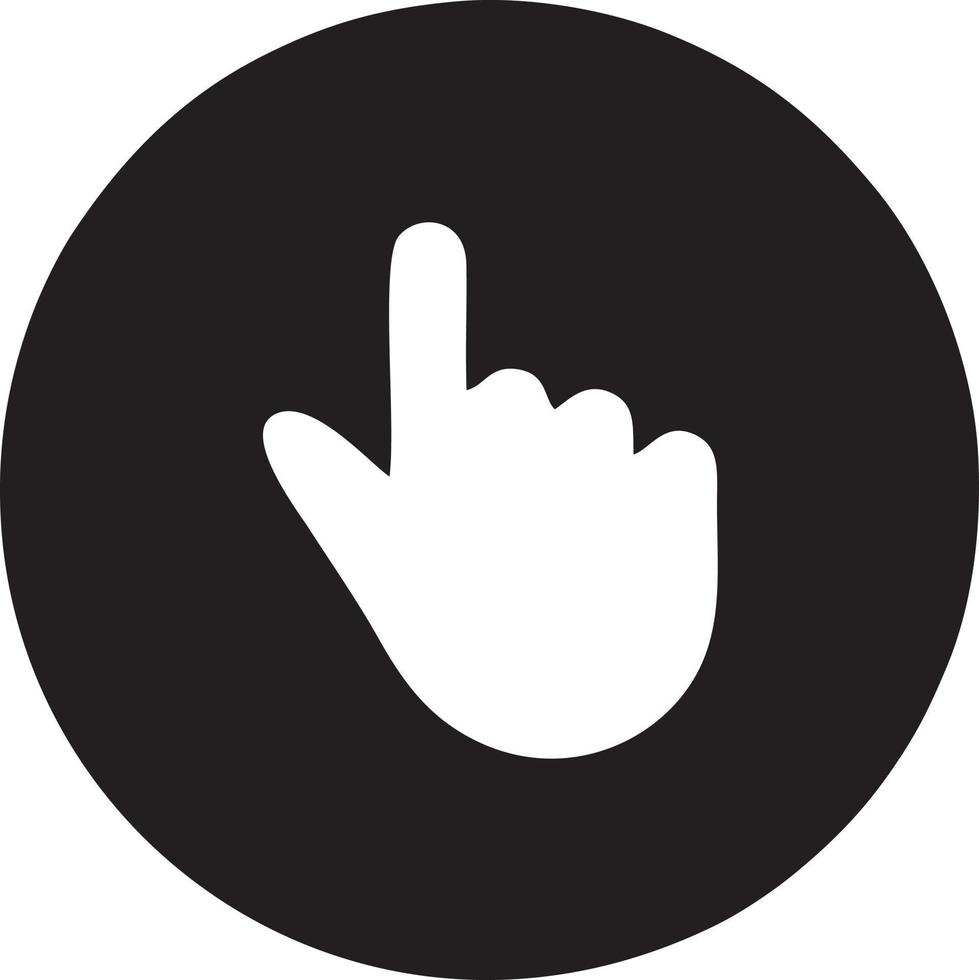 hand ikon symbol vektor bild. illustration av de isolerat finger hand Rör mänsklig design. eps 10