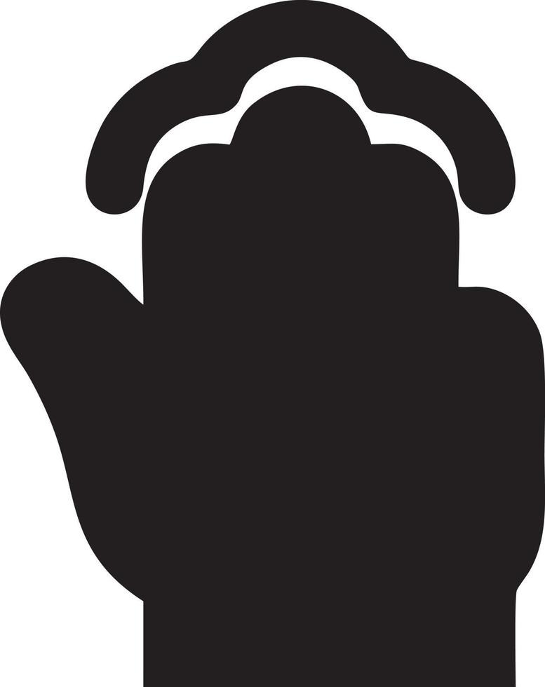 Hand Symbol Symbol Vektor Bild. Illustration von das isoliert Finger Hand berühren Mensch Design. eps 10