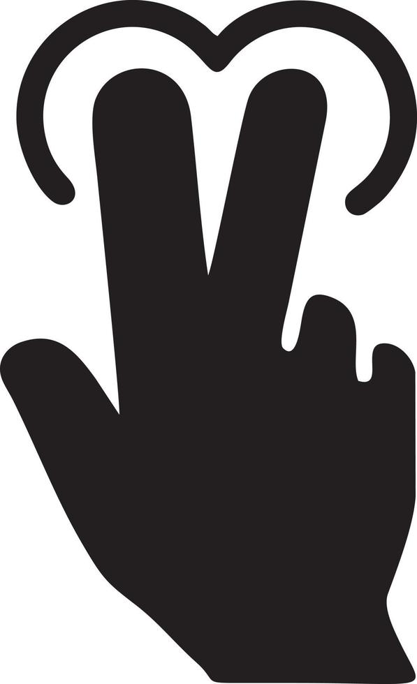 Hand Symbol Symbol Vektor Bild. Illustration von das isoliert Finger Hand berühren Mensch Design. eps 10