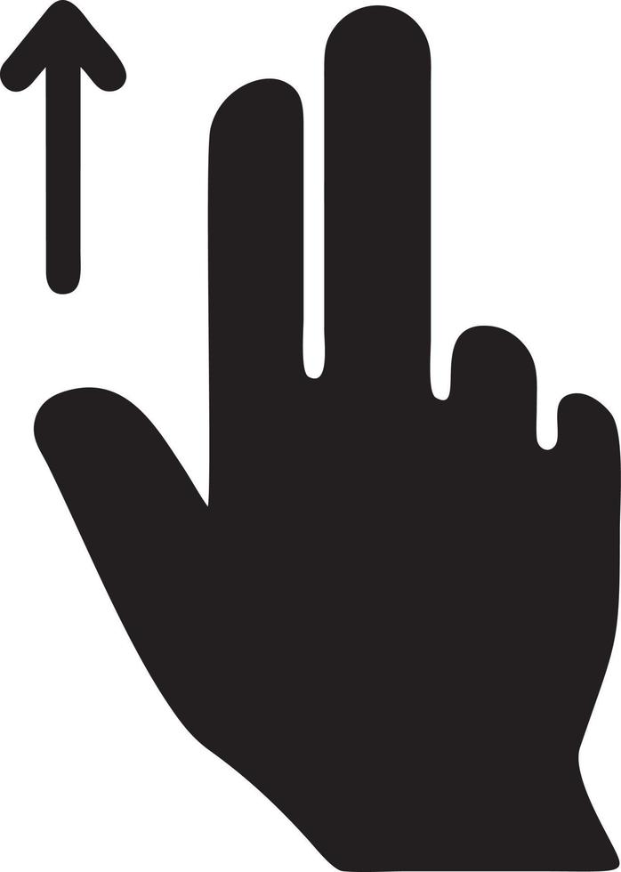 hand ikon symbol vektor bild. illustration av de isolerat finger hand Rör mänsklig design. eps 10