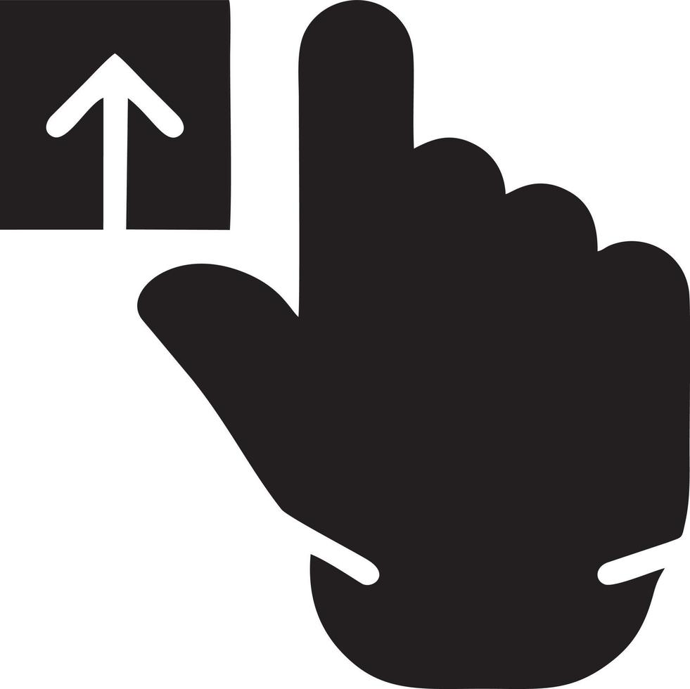 hand ikon symbol vektor bild. illustration av de isolerat finger hand Rör mänsklig design. eps 10