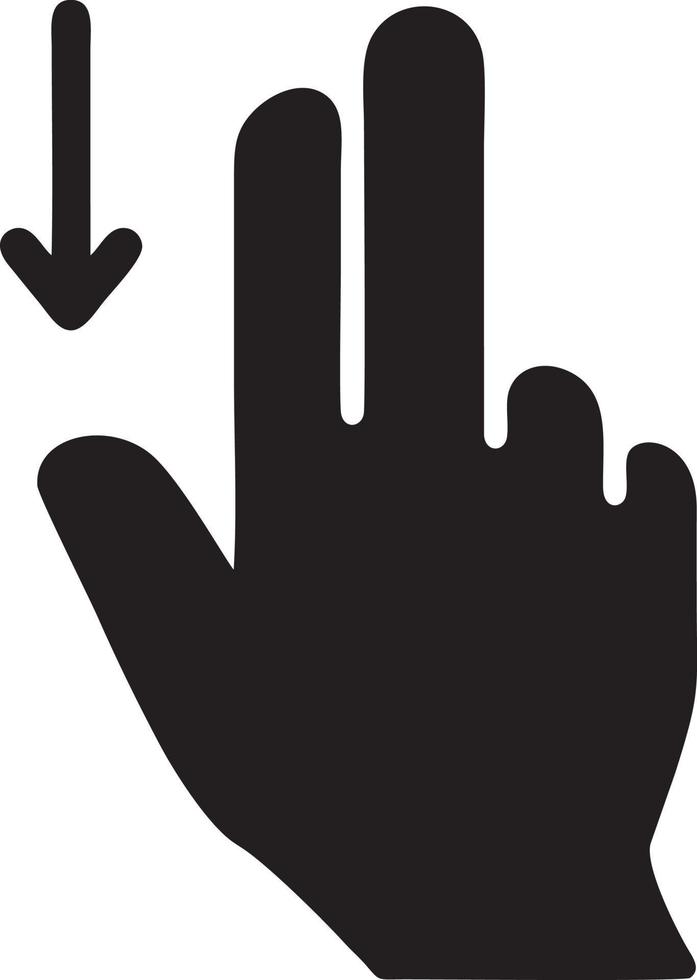 hand ikon symbol vektor bild. illustration av de isolerat finger hand Rör mänsklig design. eps 10