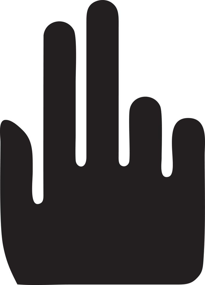 Hand Symbol Symbol Vektor Bild. Illustration von das isoliert Finger Hand berühren Mensch Design. eps 10