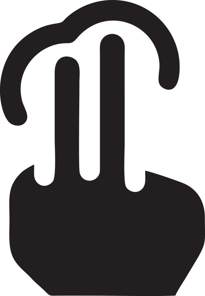 hand ikon symbol vektor bild. illustration av de isolerat finger hand Rör mänsklig design. eps 10