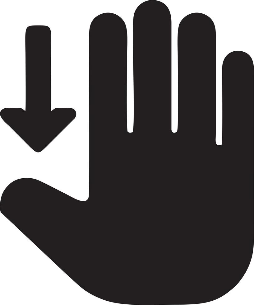 hand ikon symbol vektor bild. illustration av de isolerat finger hand Rör mänsklig design. eps 10