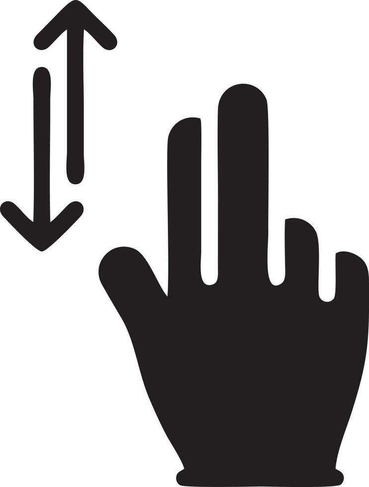 Hand Symbol Symbol Vektor Bild. Illustration von das isoliert Finger Hand berühren Mensch Design. eps 10