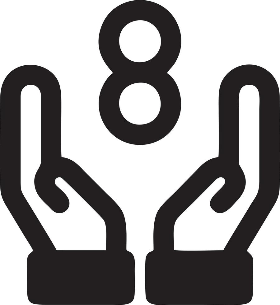 Hand Symbol Symbol Vektor Bild. Illustration von das isoliert Finger Hand berühren Mensch Design. eps 10