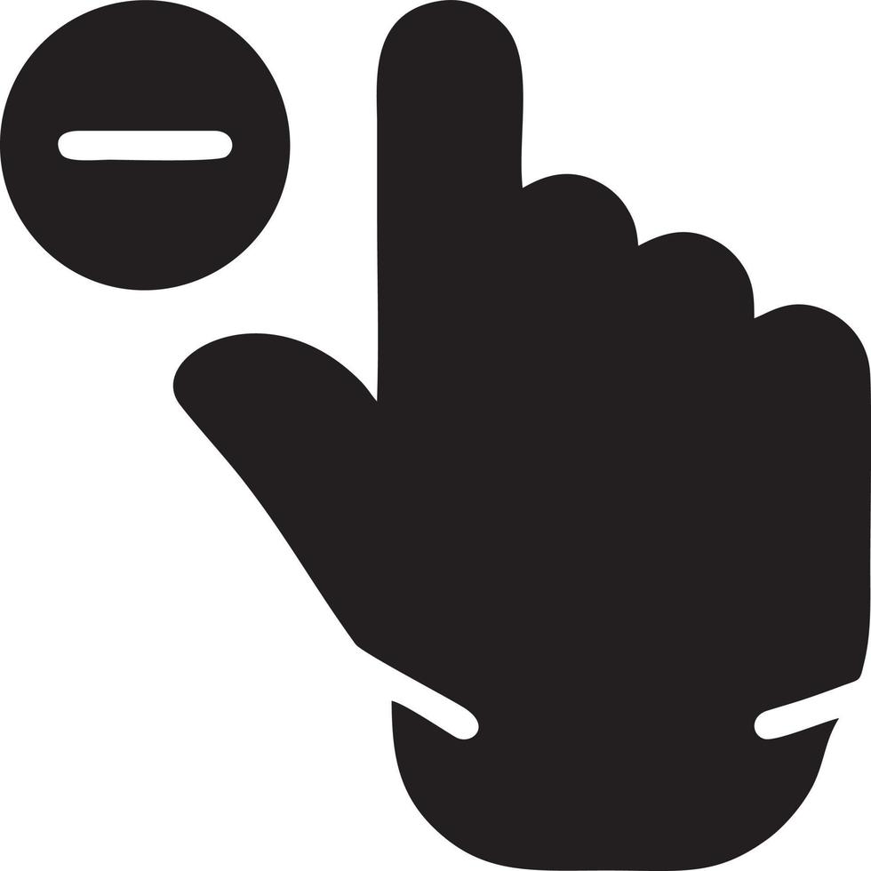 Hand Symbol Symbol Vektor Bild. Illustration von das isoliert Finger Hand berühren Mensch Design. eps 10