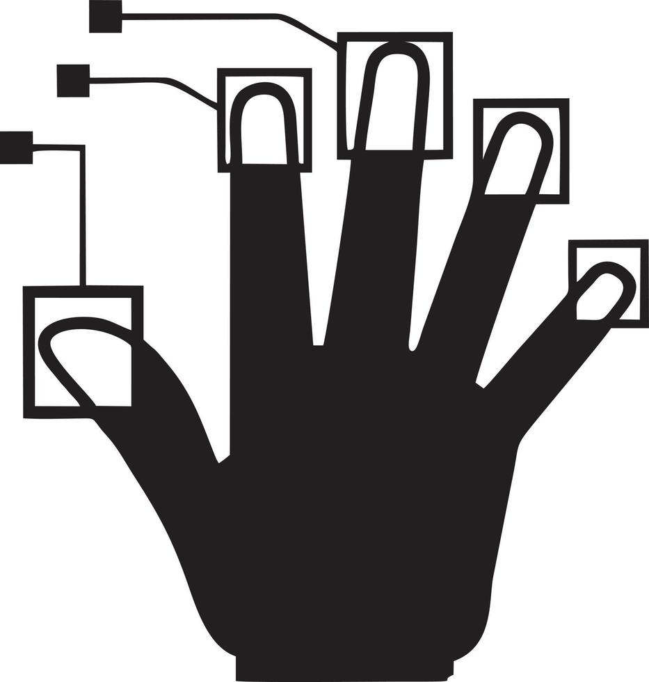 hand ikon symbol vektor bild. illustration av de isolerat finger hand Rör mänsklig design. eps 10