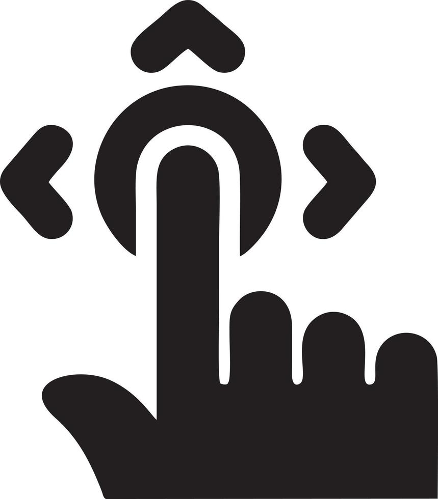 hand ikon symbol vektor bild. illustration av de isolerat finger hand Rör mänsklig design. eps 10