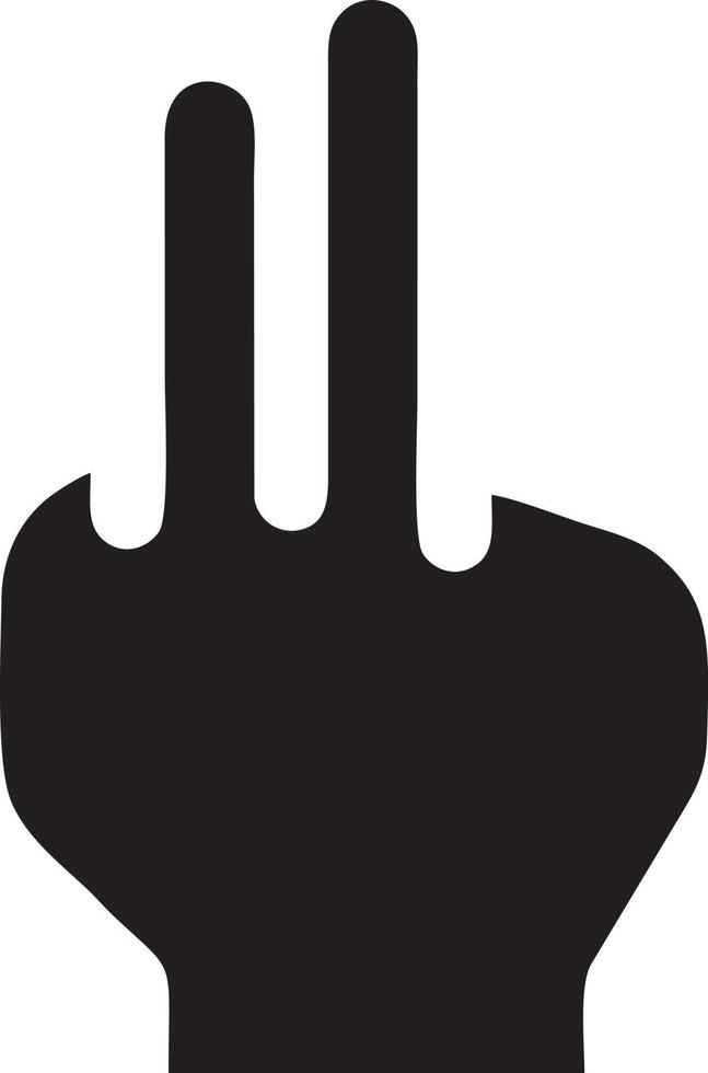 Hand Symbol Symbol Vektor Bild. Illustration von das isoliert Finger Hand berühren Mensch Design. eps 10