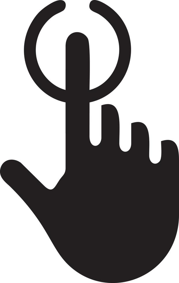 hand ikon symbol vektor bild. illustration av de isolerat finger hand Rör mänsklig design. eps 10