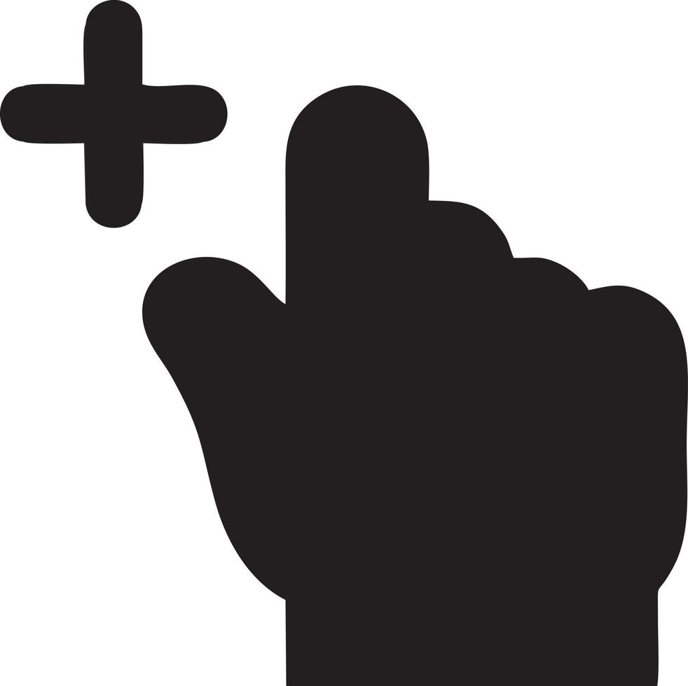 hand ikon symbol vektor bild. illustration av de isolerat finger hand Rör mänsklig design. eps 10