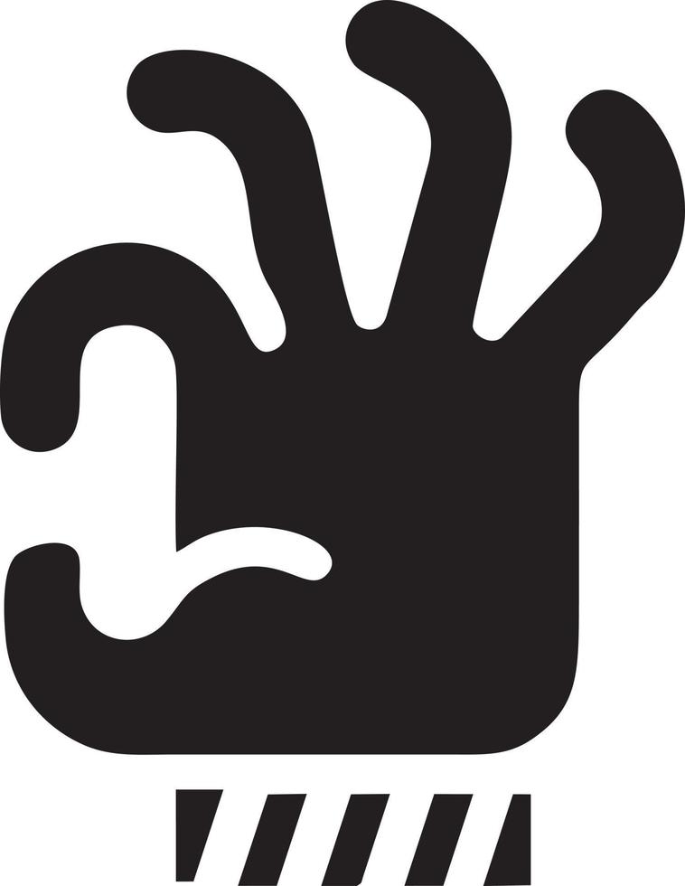 hand ikon symbol vektor bild. illustration av de isolerat finger hand Rör mänsklig design. eps 10