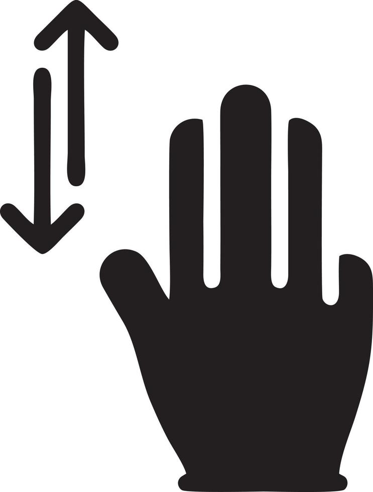 hand ikon symbol vektor bild. illustration av de isolerat finger hand Rör mänsklig design. eps 10