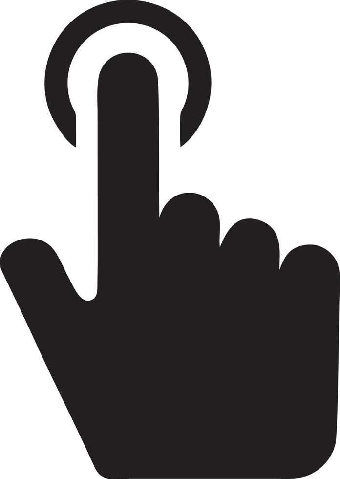 Hand Symbol Symbol Vektor Bild. Illustration von das isoliert Finger Hand berühren Mensch Design. eps 10