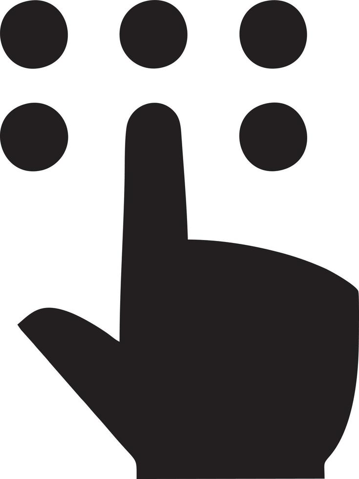 Hand Symbol Symbol Vektor Bild. Illustration von das isoliert Finger Hand berühren Mensch Design. eps 10