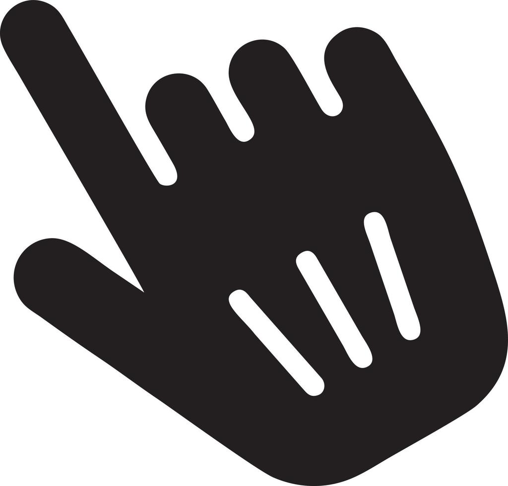 hand ikon symbol vektor bild. illustration av de isolerat finger hand Rör mänsklig design. eps 10