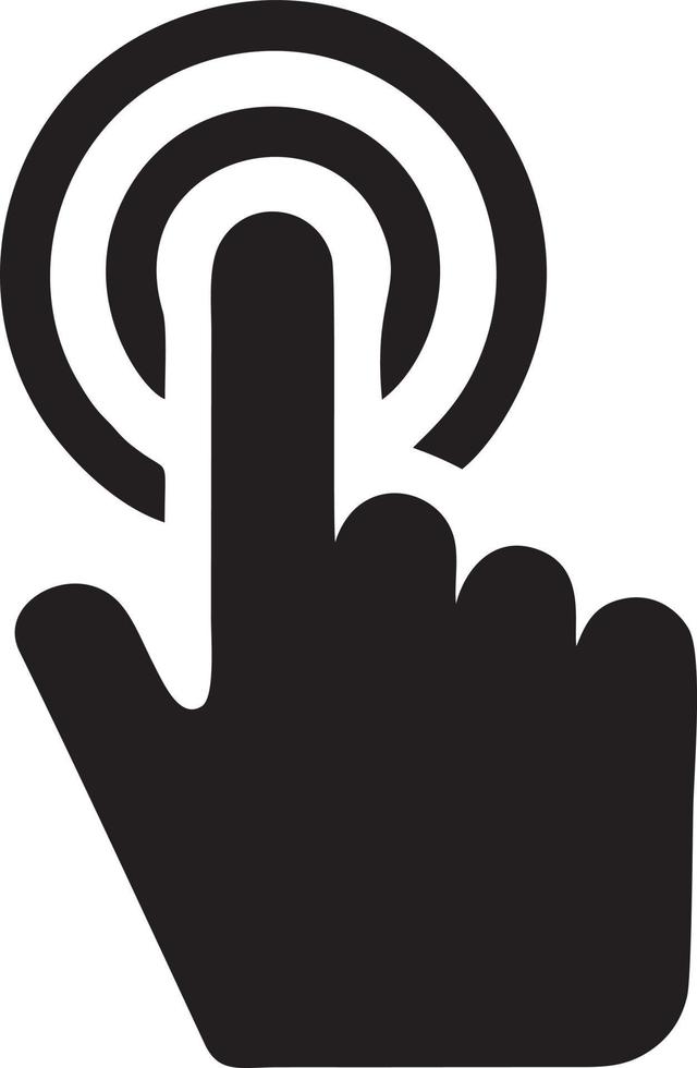 hand ikon symbol vektor bild. illustration av de isolerat finger hand Rör mänsklig design. eps 10