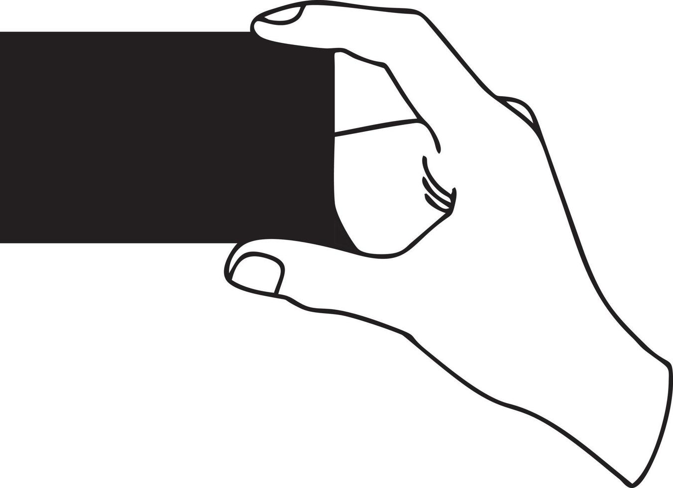 Hand Symbol Symbol Vektor Bild. Illustration von das isoliert Finger Hand berühren Mensch Design. eps 10