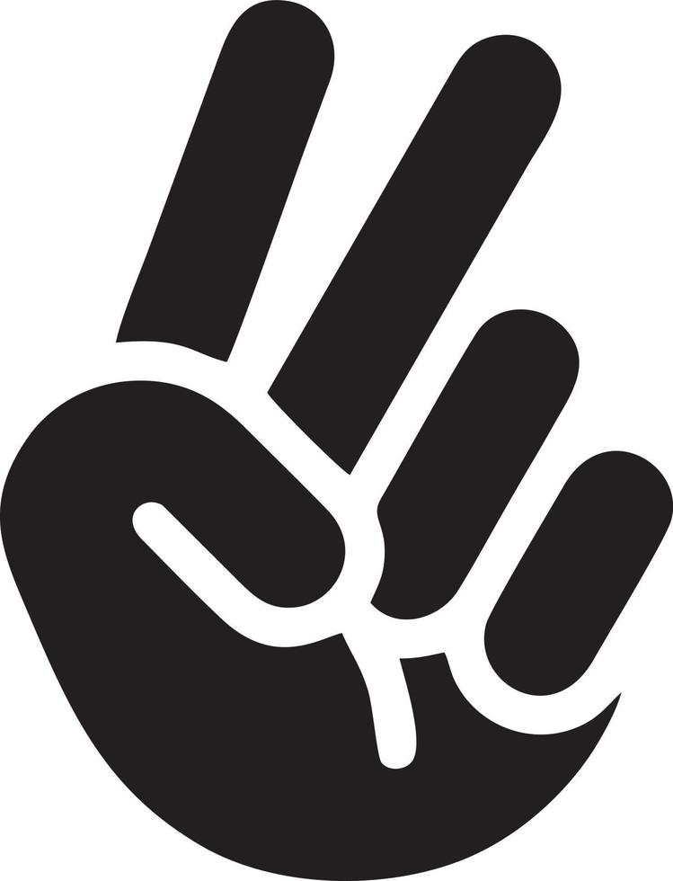 Hand Symbol Symbol Vektor Bild. Illustration von das isoliert Finger Hand berühren Mensch Design. eps 10