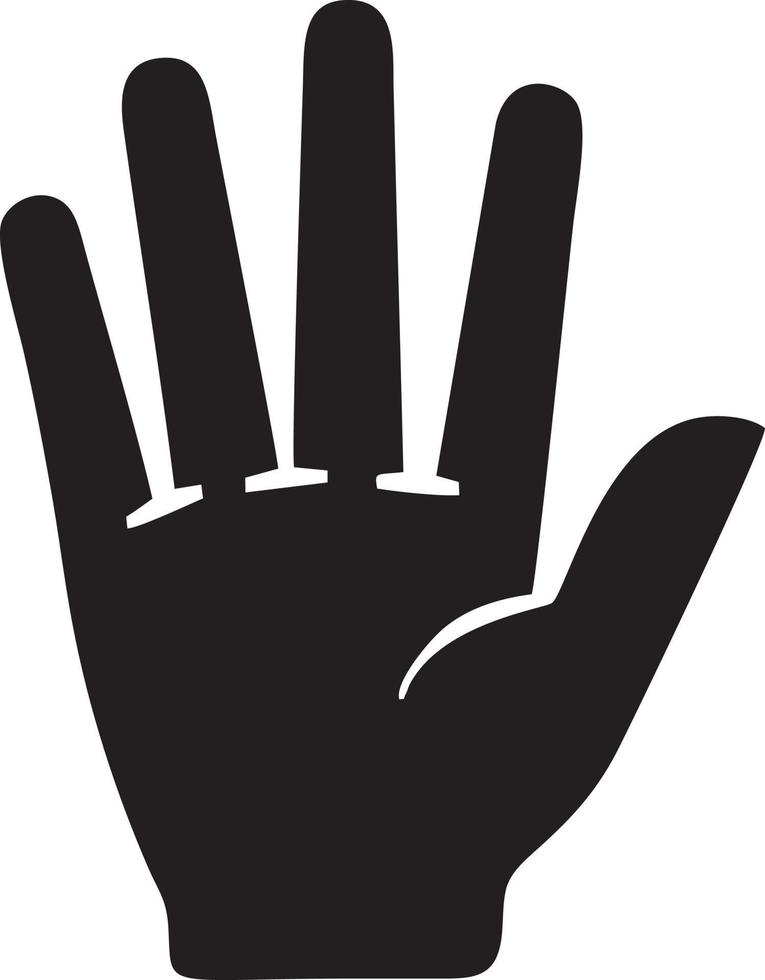 Hand Symbol Symbol Vektor Bild. Illustration von das isoliert Finger Hand berühren Mensch Design. eps 10