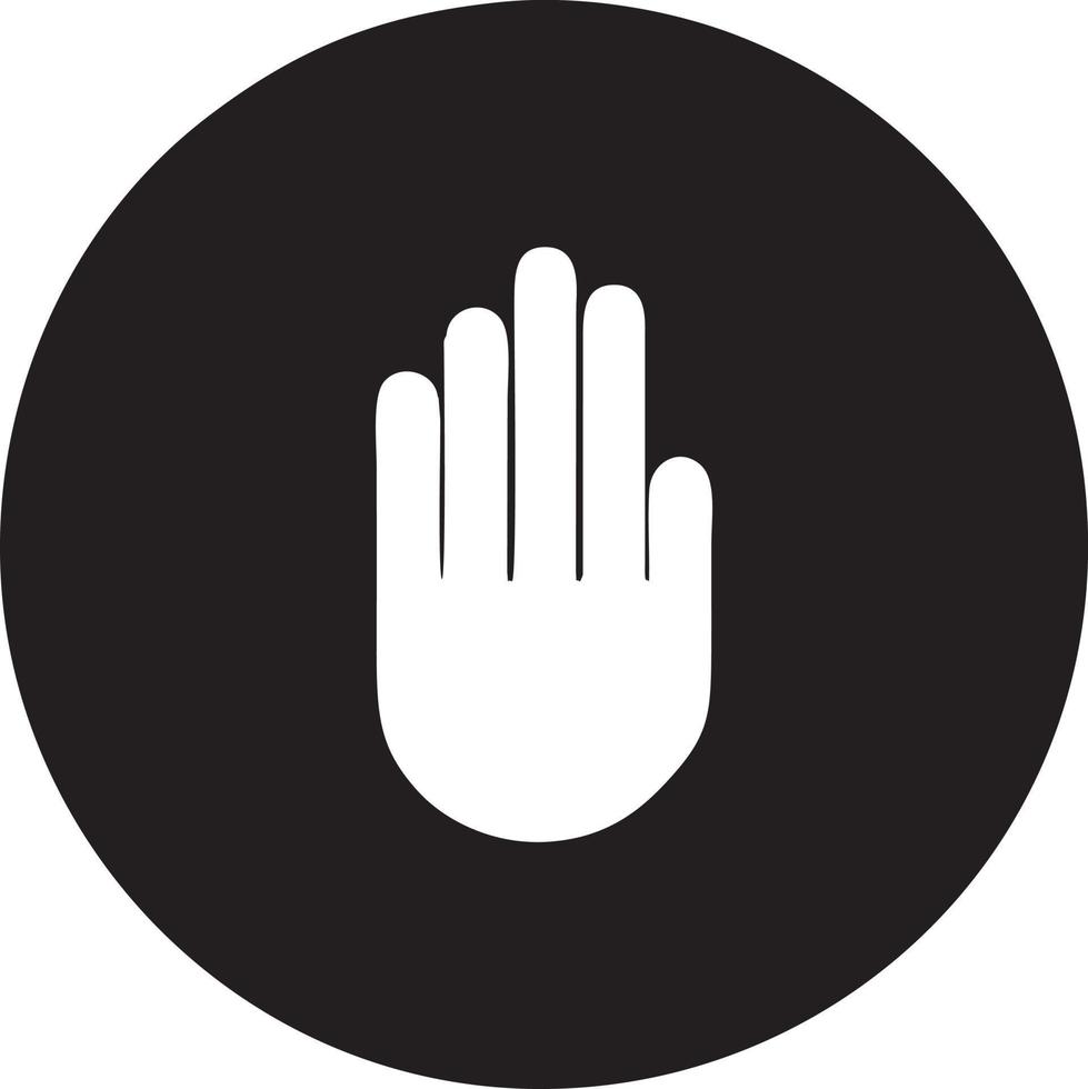 hand ikon symbol vektor bild. illustration av de isolerat finger hand Rör mänsklig design. eps 10