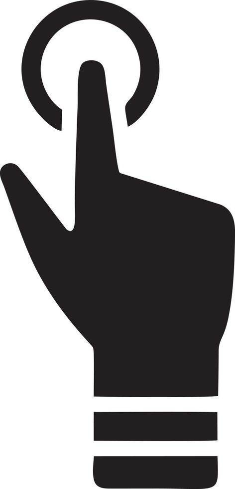 Hand Symbol Symbol Vektor Bild. Illustration von das isoliert Finger Hand berühren Mensch Design. eps 10