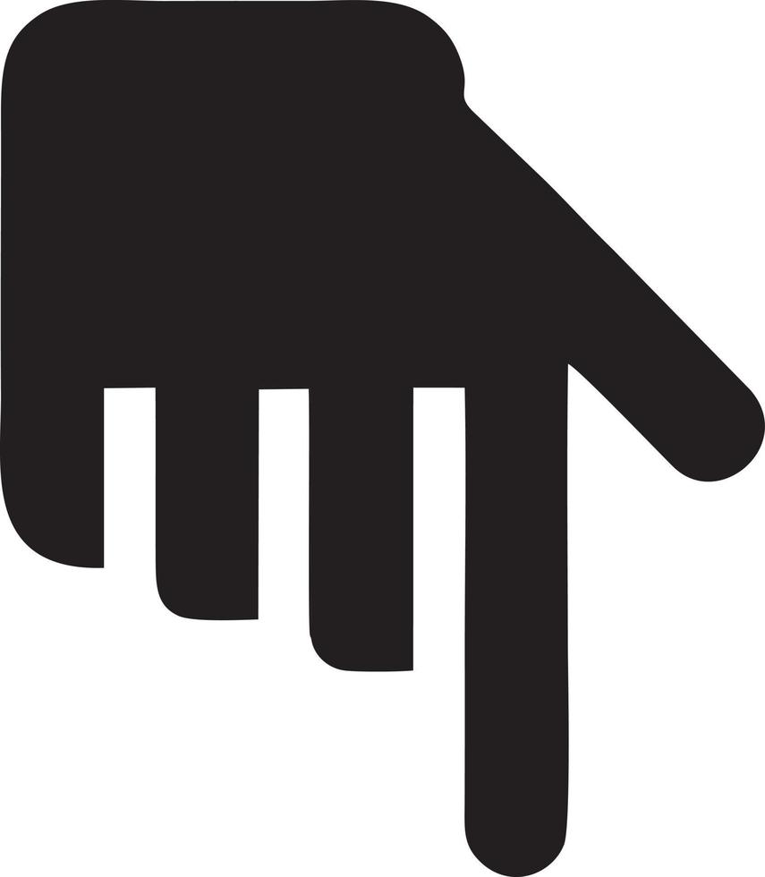 Hand Symbol Symbol Vektor Bild. Illustration von das isoliert Finger Hand berühren Mensch Design. eps 10