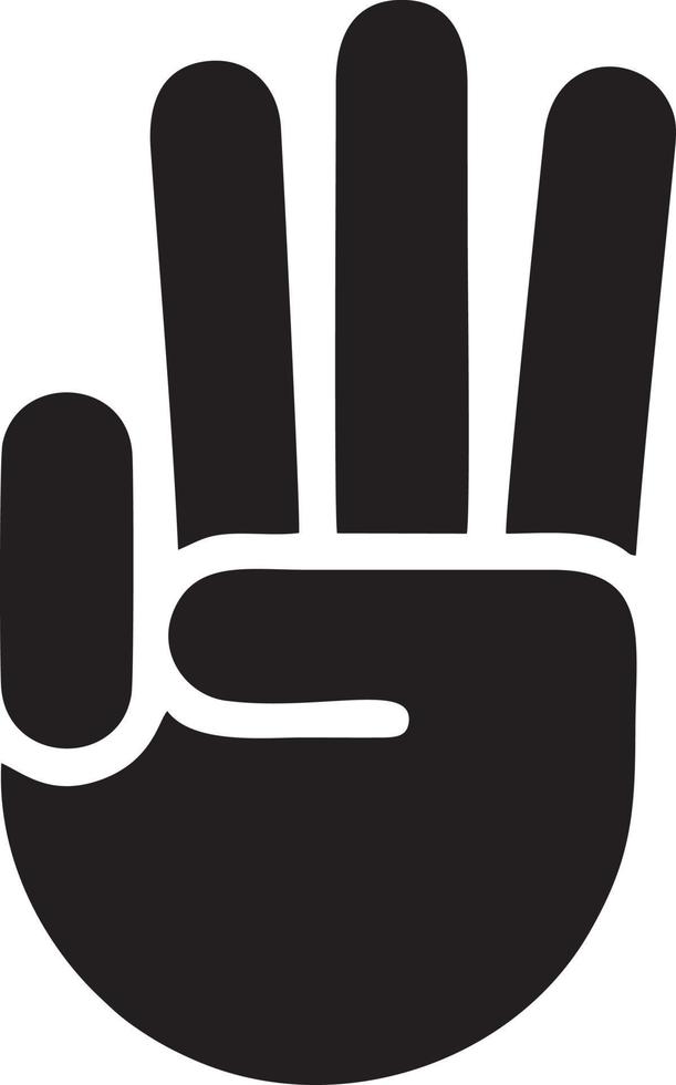 Hand Symbol Symbol Vektor Bild. Illustration von das isoliert Finger Hand berühren Mensch Design. eps 10