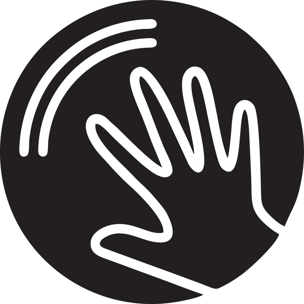 hand ikon symbol vektor bild. illustration av de isolerat finger hand Rör mänsklig design. eps 10