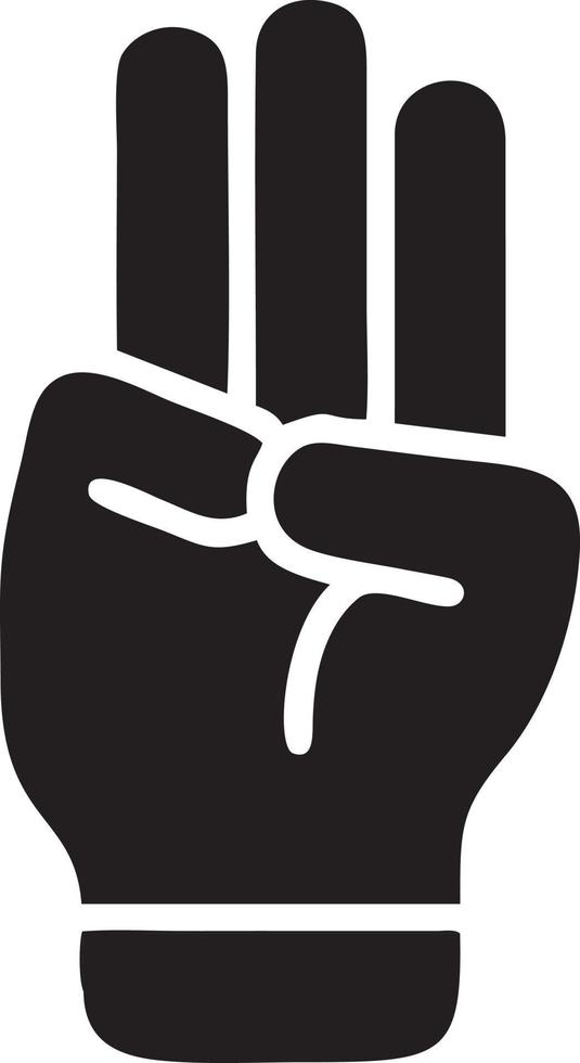 Hand Symbol Symbol Vektor Bild. Illustration von das isoliert Finger Hand berühren Mensch Design. eps 10