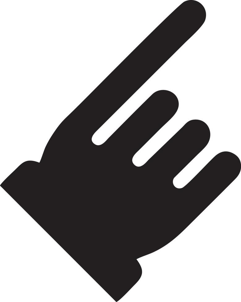 Hand Symbol Symbol Vektor Bild. Illustration von das isoliert Finger Hand berühren Mensch Design. eps 10