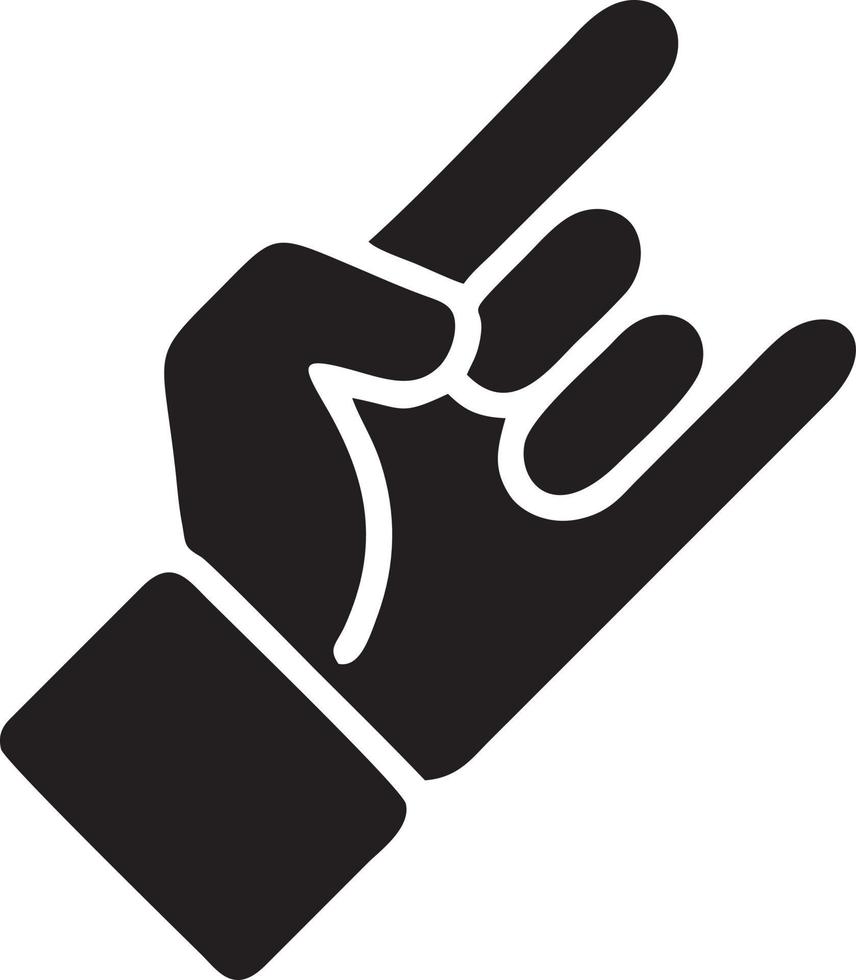 Hand Symbol Symbol Vektor Bild. Illustration von das isoliert Finger Hand berühren Mensch Design. eps 10