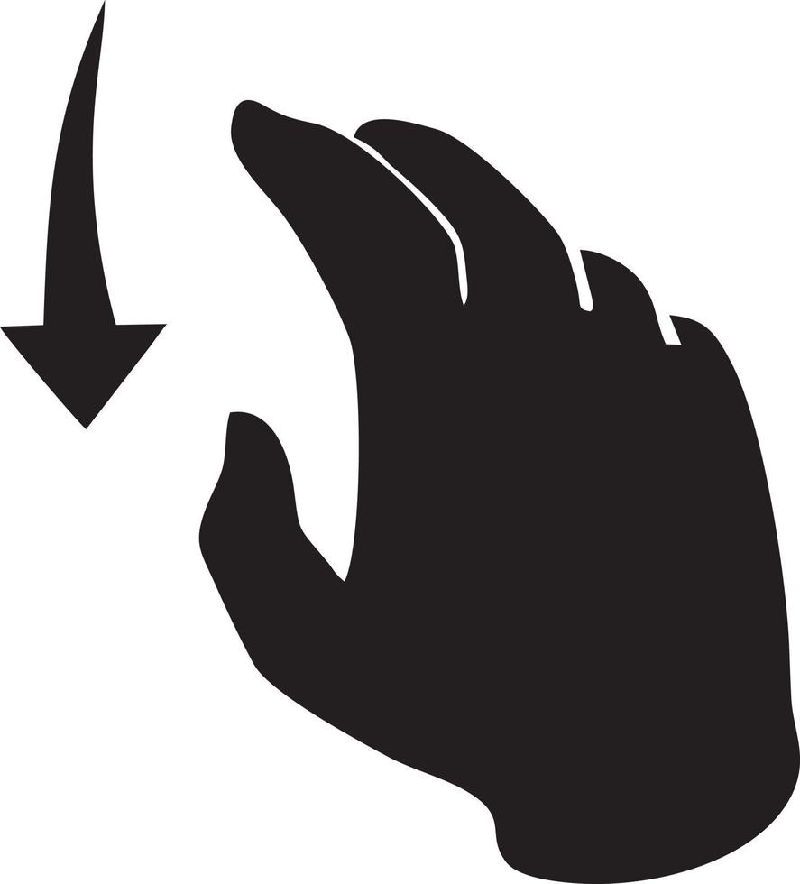 hand ikon symbol vektor bild. illustration av de isolerat finger hand Rör mänsklig design. eps 10