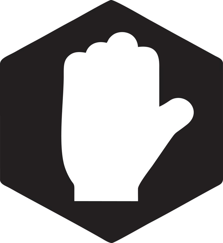 Hand Symbol Symbol Vektor Bild. Illustration von das isoliert Finger Hand berühren Mensch Design. eps 10