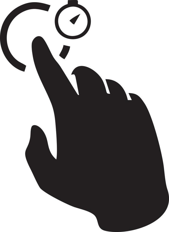 Hand Symbol Symbol Vektor Bild. Illustration von das isoliert Finger Hand berühren Mensch Design. eps 10