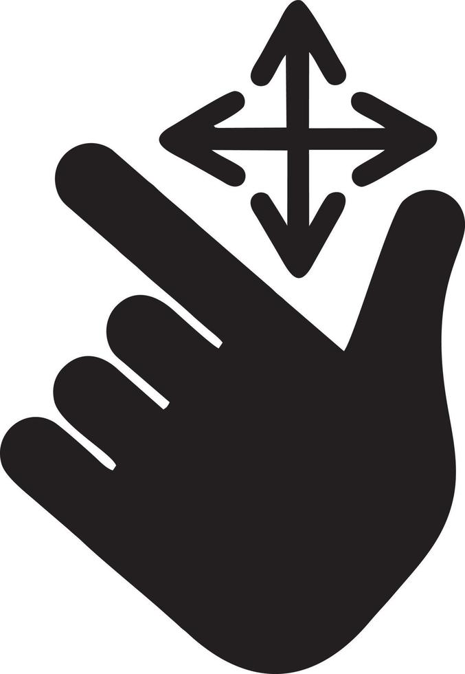 hand ikon symbol vektor bild. illustration av de isolerat finger hand Rör mänsklig design. eps 10