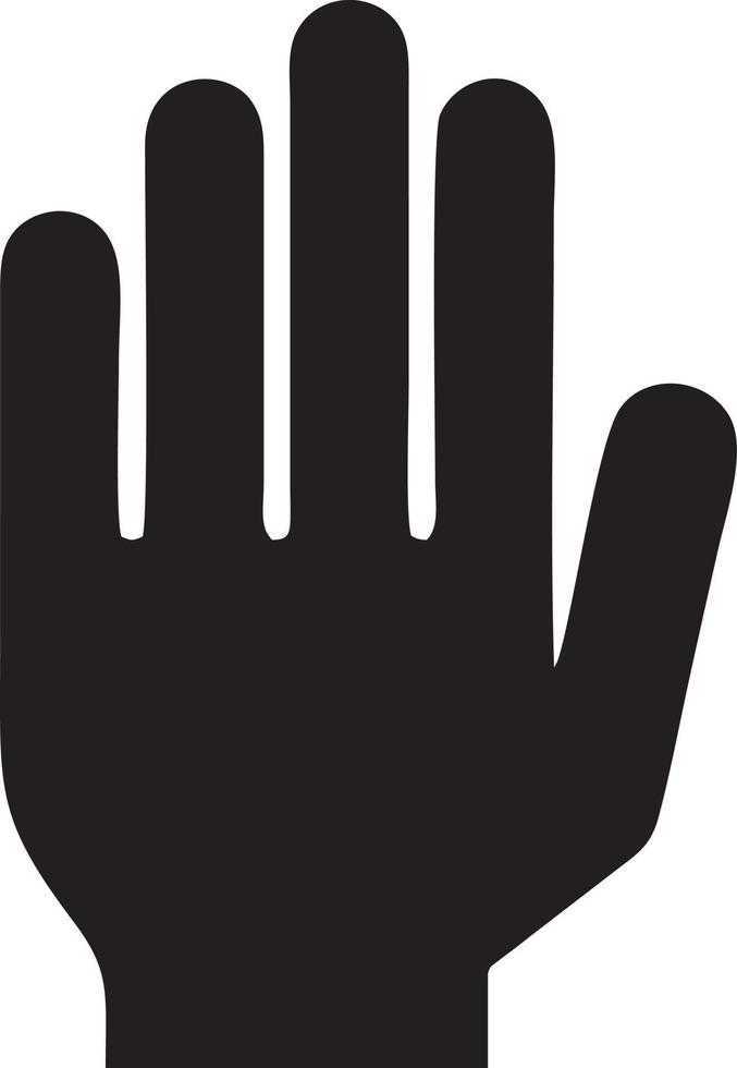 Hand Symbol Symbol Vektor Bild. Illustration von das isoliert Finger Hand berühren Mensch Design. eps 10