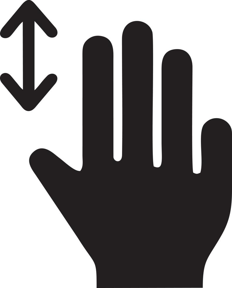 hand ikon symbol vektor bild. illustration av de isolerat finger hand Rör mänsklig design. eps 10