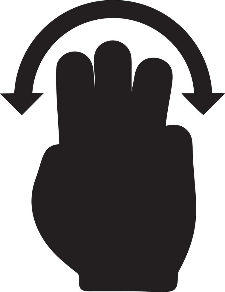 hand ikon symbol vektor bild. illustration av de isolerat finger hand Rör mänsklig design. eps 10