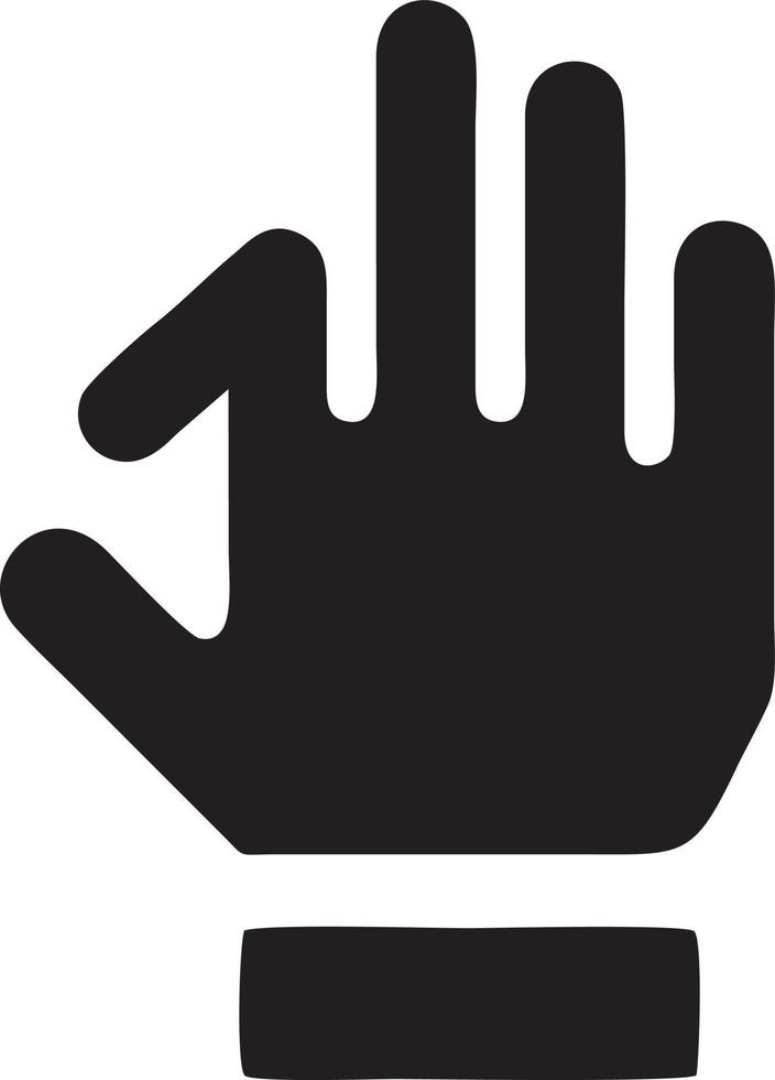 hand ikon symbol vektor bild. illustration av de isolerat finger hand Rör mänsklig design. eps 10