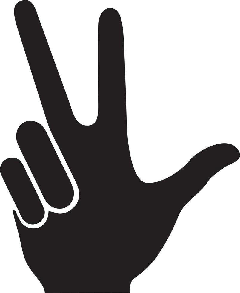 Hand Symbol Symbol Vektor Bild. Illustration von das isoliert Finger Hand berühren Mensch Design. eps 10