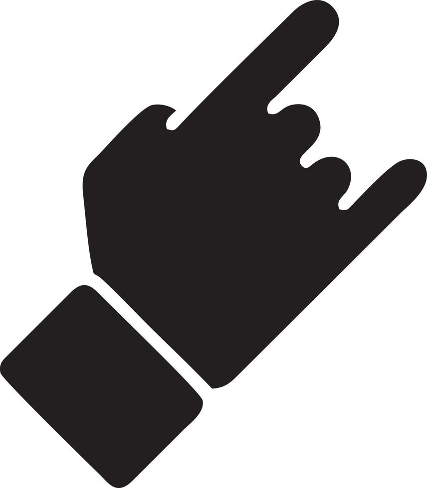 Hand Symbol Symbol Vektor Bild. Illustration von das isoliert Finger Hand berühren Mensch Design. eps 10