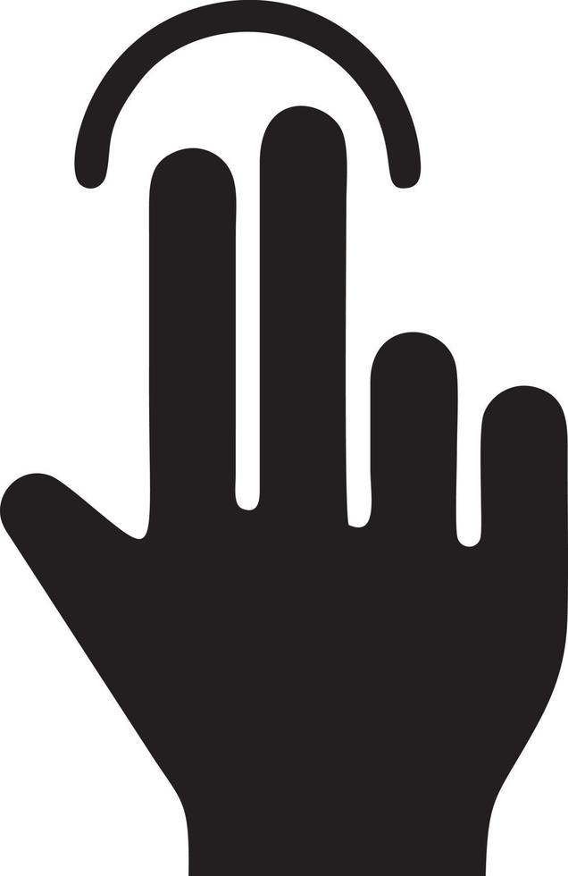 hand ikon symbol vektor bild. illustration av de isolerat finger hand Rör mänsklig design. eps 10