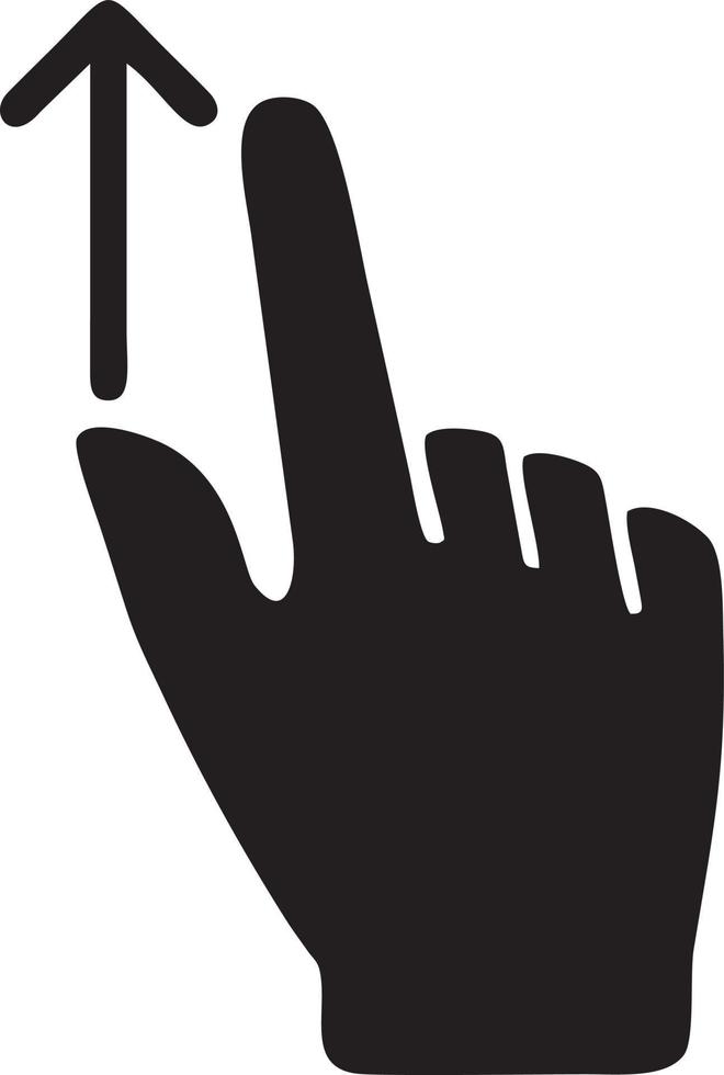 Hand Symbol Symbol Vektor Bild. Illustration von das isoliert Finger Hand berühren Mensch Design. eps 10